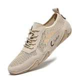 New Men's Breathable Mesh Flats Shoes