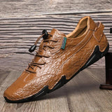 New Leather Splice Lace Up Buiness Shoes