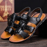 Men's Fashion Soft Leather Beach Sandals