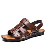 Men's Fashion Soft Leather Beach Sandals