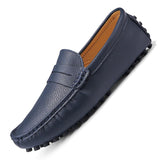Men's Genuine Leather Soft Slip on Shoes