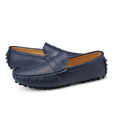 Men's Genuine Leather Soft Slip on Shoes