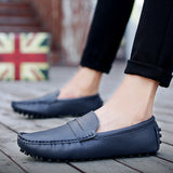 Men's Genuine Leather Soft Slip on Shoes