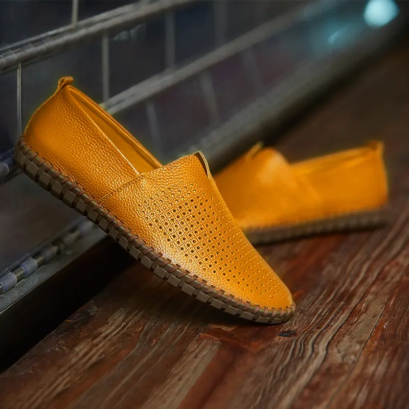 Men's Handmade Breathable Leather Casual Loafers