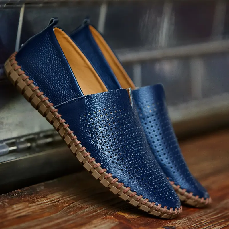 Men's Handmade Breathable Leather Casual Loafers