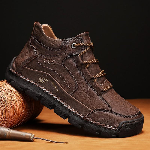 Men's Retro Hand Stitching Ankle Boots