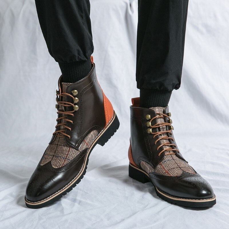 Men's Italian Business Genuine Leather Boots