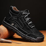 Men's Retro Hand Stitching Ankle Boots
