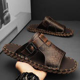 Men's Classic Genuine Leather Slippers