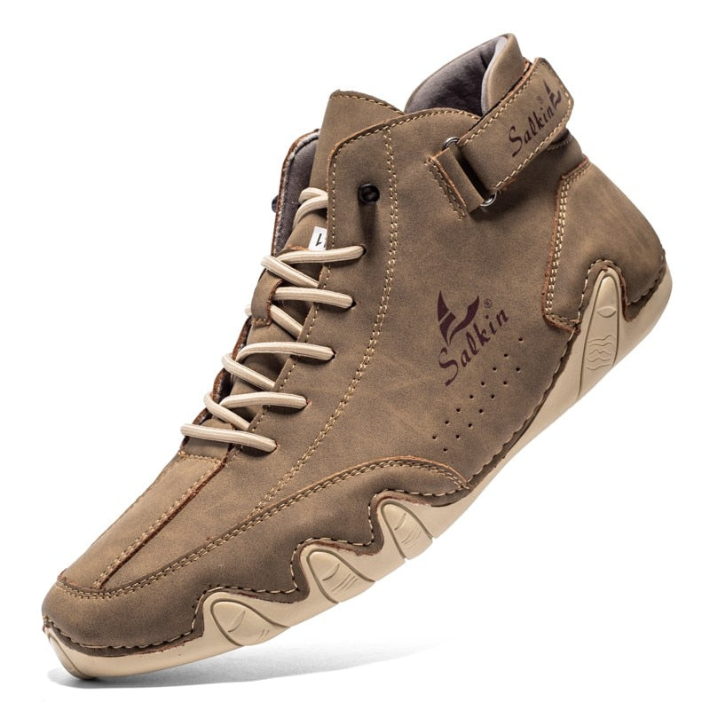 Men's Comfortable Lace Up Casual Boots