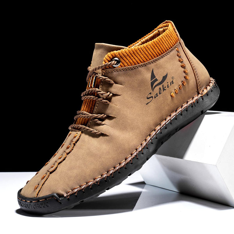 Men's Fashion Hand Stitching Ankle Boots