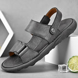 New Men's Classic Leather Soft Sandals