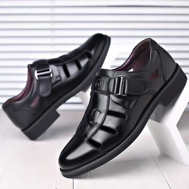 New Men's Leather Business Sandals