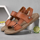 New Men's Classic Leather Soft Sandals