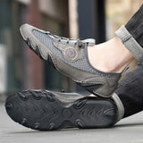 Men's Breathable Mesh Leather Loafers