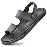 New Men's Classic Leather Soft Sandals