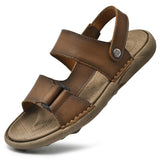 New Men's Classic Leather Soft Sandals