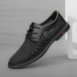 Men's Summer Breathable Leather Casual Shoes