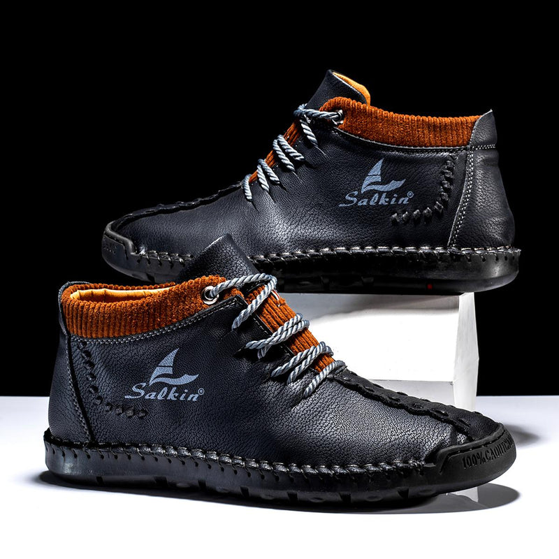 Men's Fashion Hand Stitching Ankle Boots