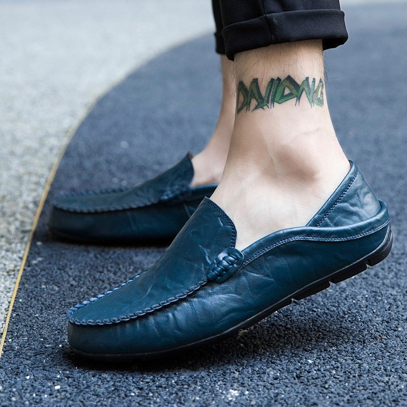 Men's Breathable Leather Casual Loafers