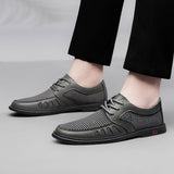 Men's Summer Breathable Leather Casual Shoes