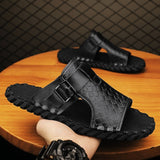Men's Classic Genuine Leather Slippers