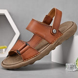 New Men's Classic Leather Soft Sandals