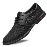 Men's Summer Breathable Leather Casual Shoes