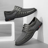 Men's Summer Breathable Leather Casual Shoes