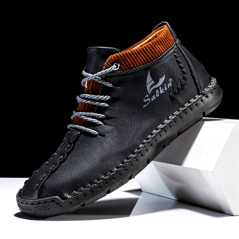 Men's Fashion Hand Stitching Ankle Boots