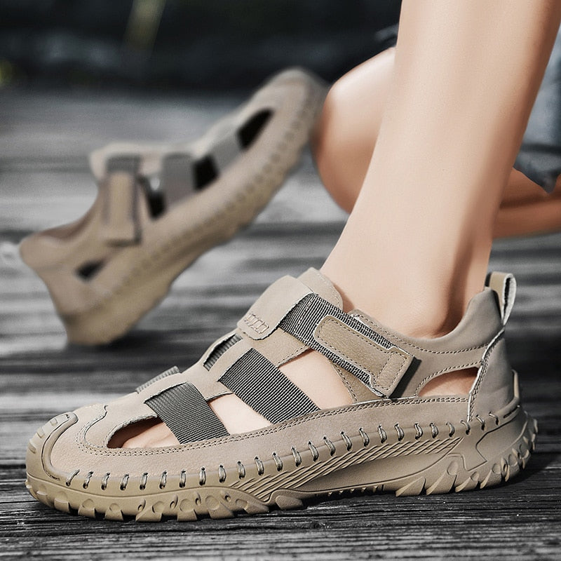 New Men's Handmade Casual Sandals