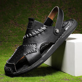 Men's Summer Genuine Leather Beach Sandals