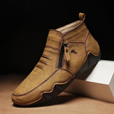 New Men's Handmade Work Ankle Boots