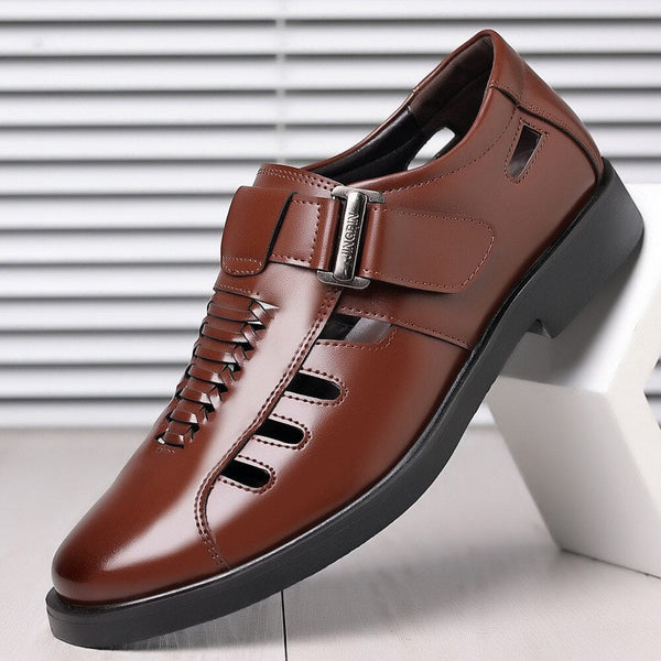 New Men's Business Leather Sandals
