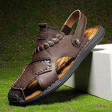 Men's Summer Genuine Leather Beach Sandals