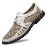 Men's Summer Breathable Leather Casual Shoes