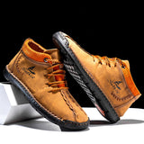 Men's Fashion Hand Stitching Ankle Boots