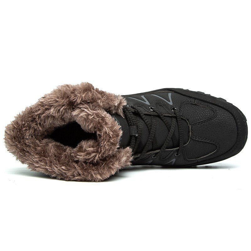 Men's Winter Plush Warm Hiking Boots