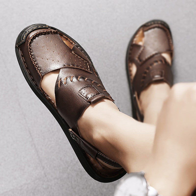 Men's Summer Genuine Leather Beach Sandals