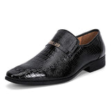 New Men's Solid Business Leather Shoes