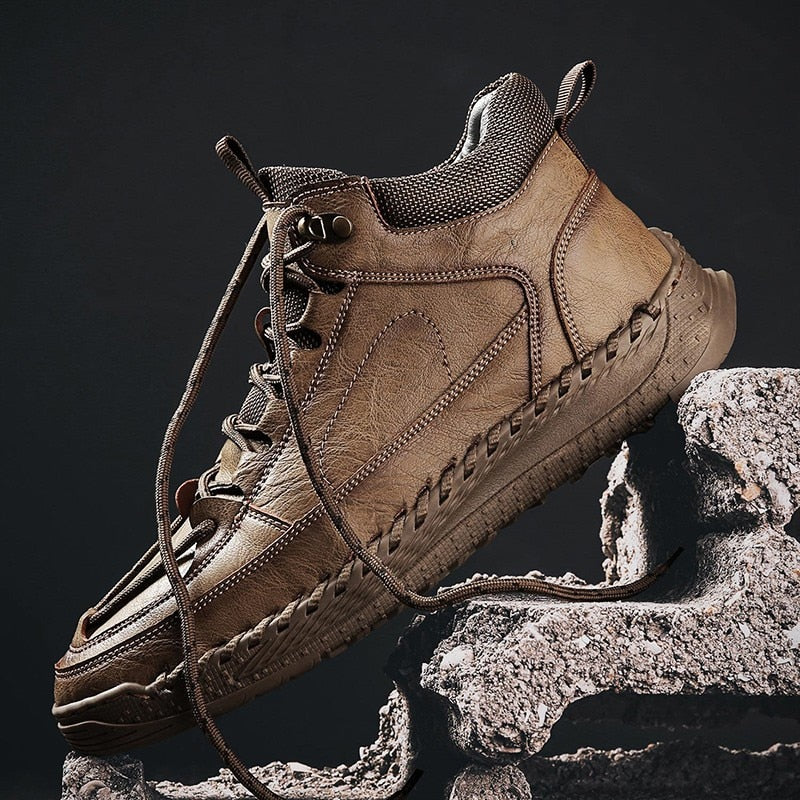 Fashion Men's Handmade Work Ankle Boots