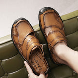 Men's Summer Genuine Leather Beach Sandals