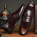 New Men's Solid Business Leather Shoes