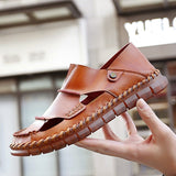 New Men's Outdoor Leather Sandals