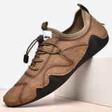 New Large Size Men's Handmade Leather Casual Shoes