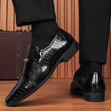 New Men's Solid Business Leather Shoes