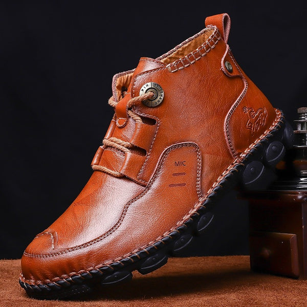 New Men's Leather Work Boots