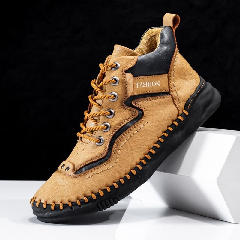 New Men's Plus Size Handmade Boots