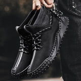 New Men's Handmade Ankle Leather Boots