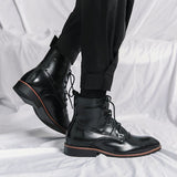New Men's British Style Pointed Toe Chelsea Boots